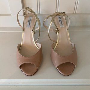 LK Bennett Camilla Nude Slingback Heels